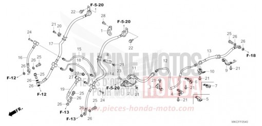 FLEXIBLE DE FREIN/TUYAU DE FREIN GL1800BDN de 2022